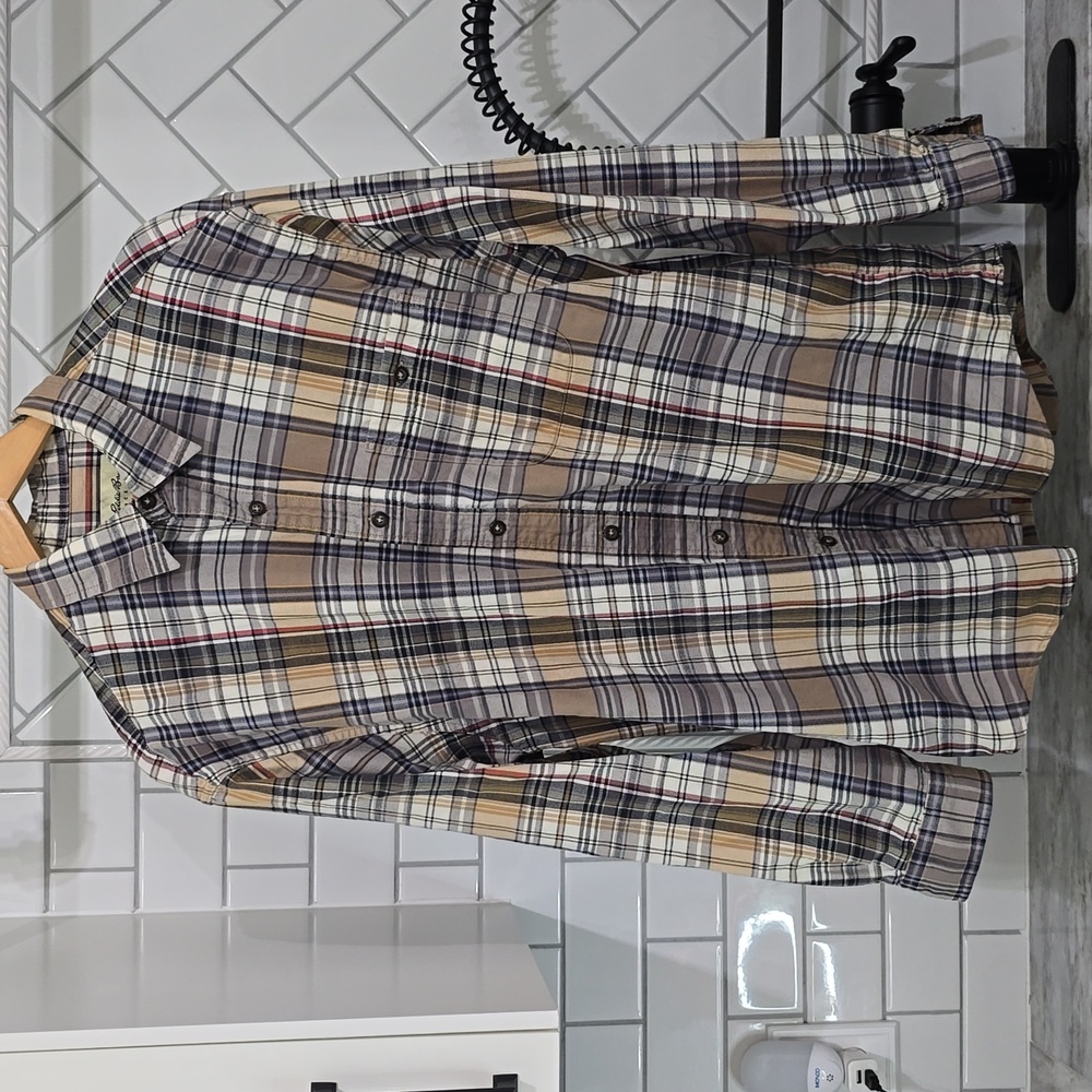 Eddie Bauer Plaid Button Down Shirt – Men’s Large